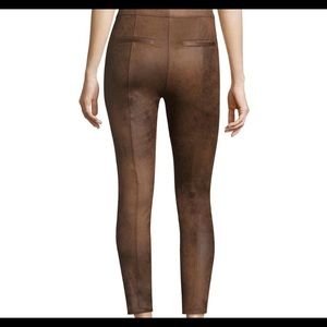 Free People brown vegan suede leggings